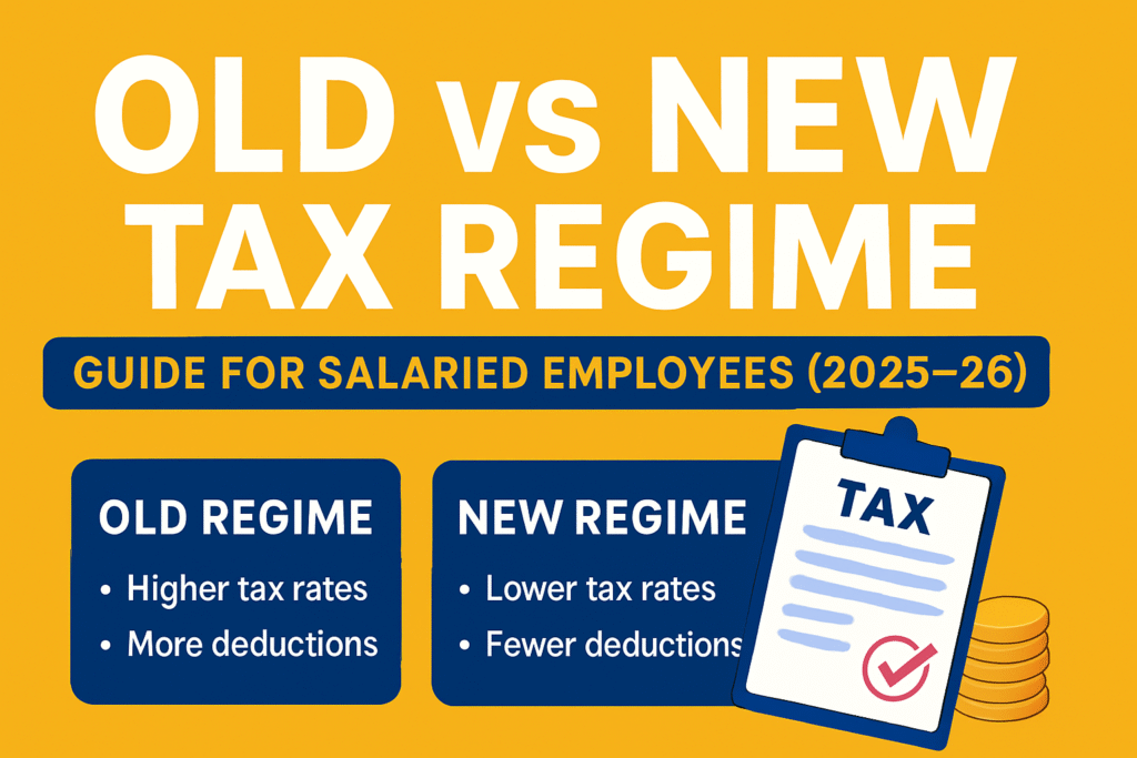 Comparison of Old vs New Tax Regime for Salaried Employees in India for FY 2025–26
