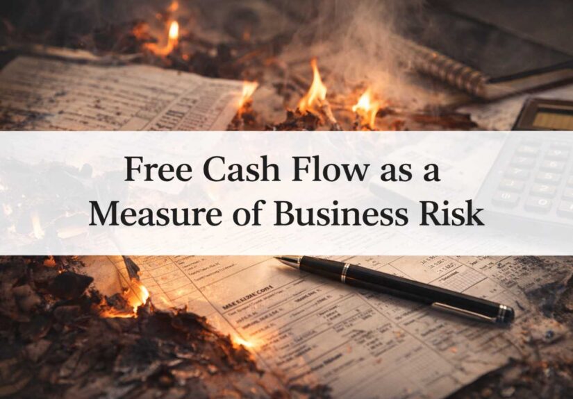 Illustration showing how free cash flow reflects financial flexibility and business risk